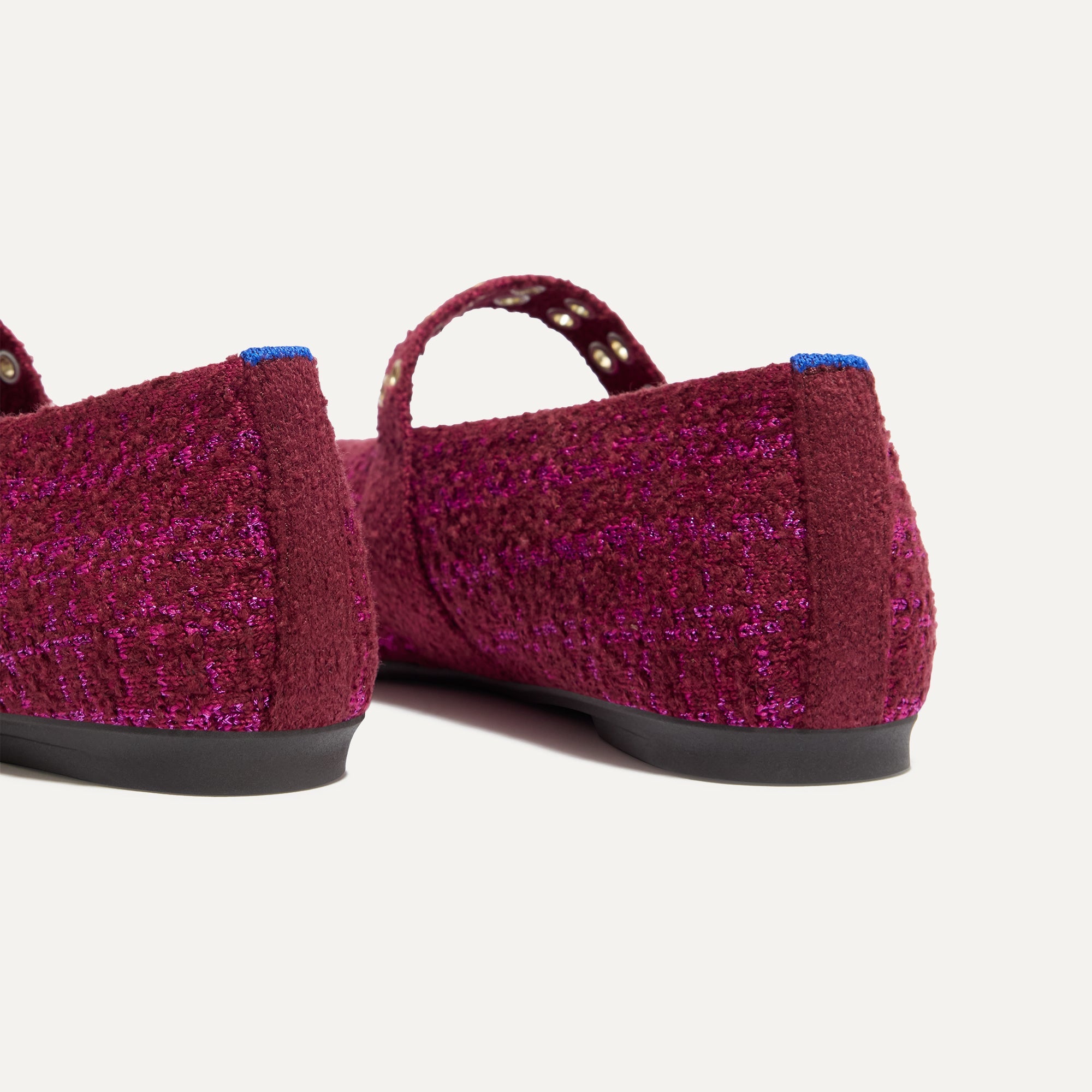 The Max Buckle Mary Jane - Berry Tweed - Image 7