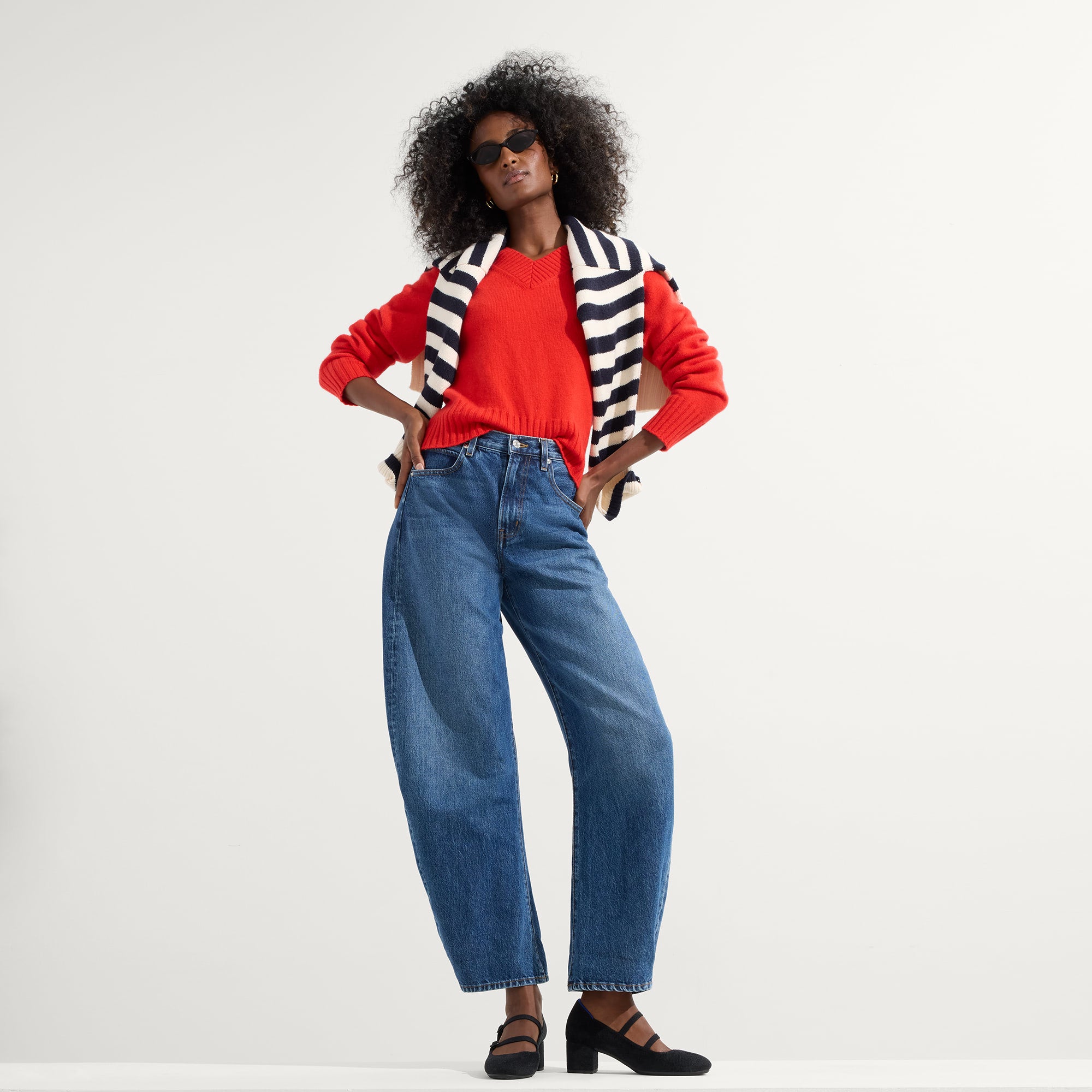 The ReVelvet? Double Buckle Mary Jane Heel - ReVelvet? Black - Image 3