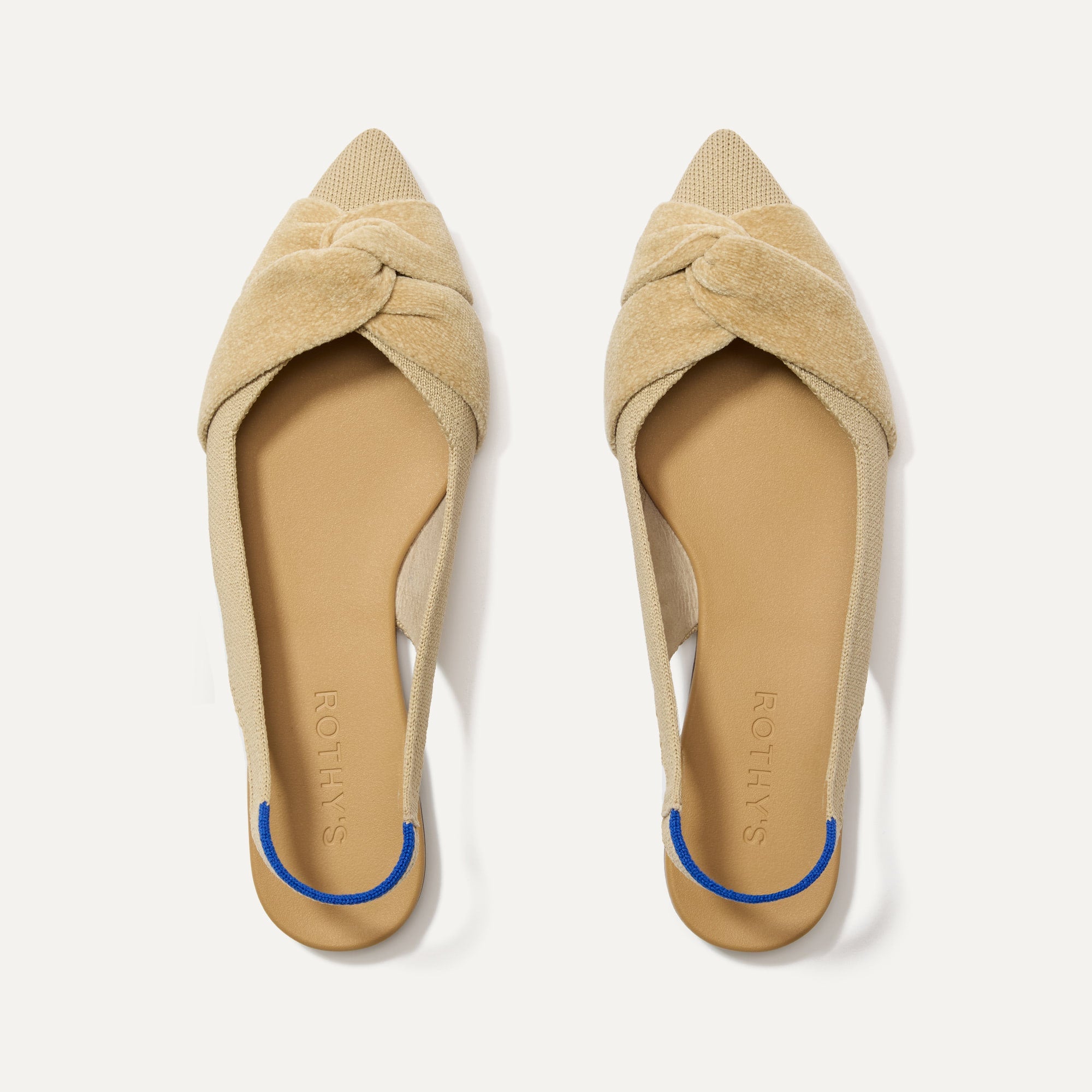 The Twist Point Slingback - Brioche